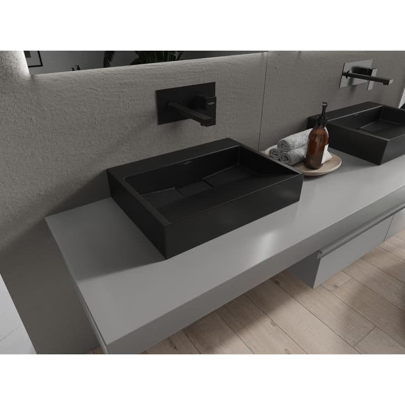 MEXEN - Ava umývadlo na dosku liaty mramor B/O 50 x 38, čierna 23015070 2