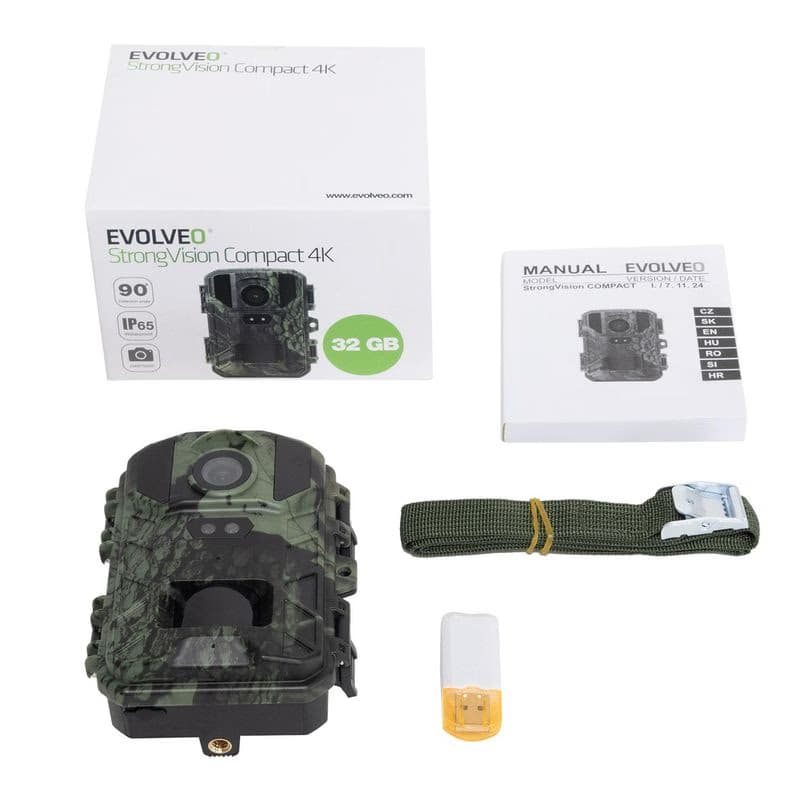 EVOLVEO StrongVision Compact 4K, fotopasca & časozberná kamera, 32GB 2
