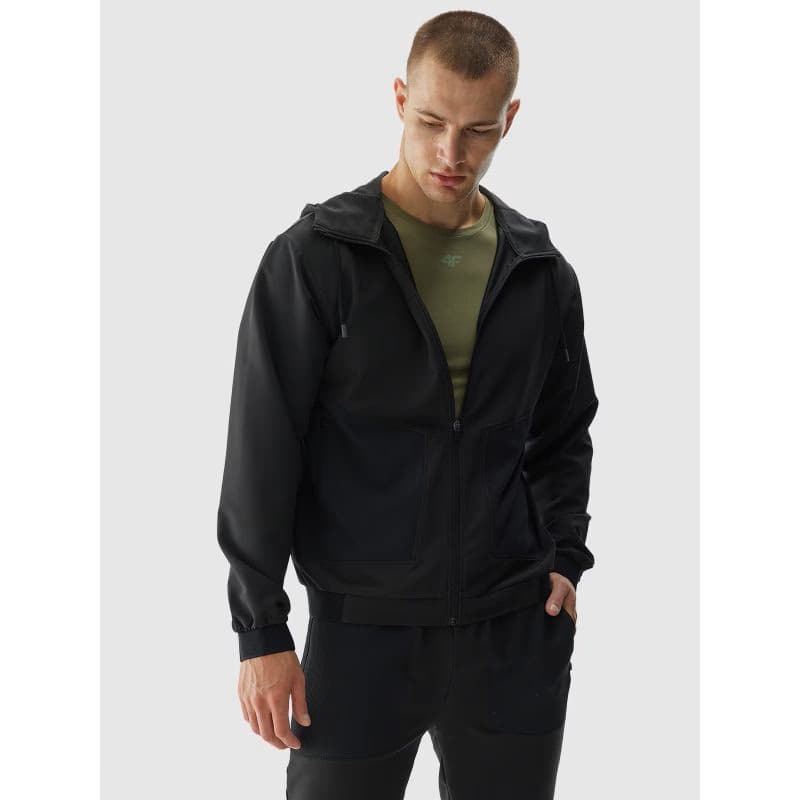 Pánska tréningová bunda 4F SWEATSHIRT FNK-WAW24TFSWM394-22S-ANTHRACITE 2