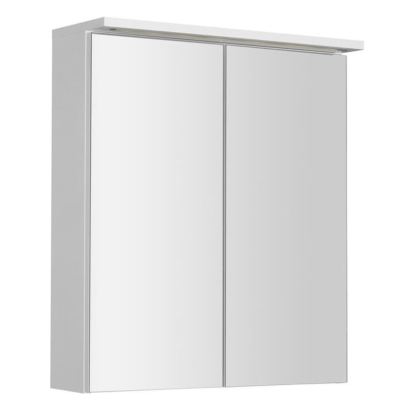 AQUALINE - KAWA STRIP Galérka s LED osvetlením 60x70x22cm, biela WGL60S 1