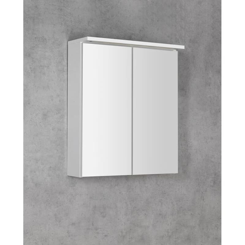 AQUALINE - KAWA STRIP Galérka s LED osvetlením 60x70x22cm, biela WGL60S 2