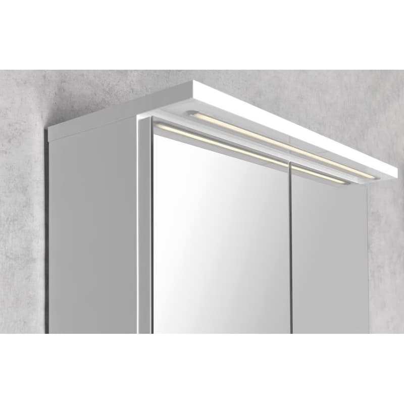 AQUALINE - KAWA STRIP Galérka s LED osvetlením 60x70x22cm, biela WGL60S 3