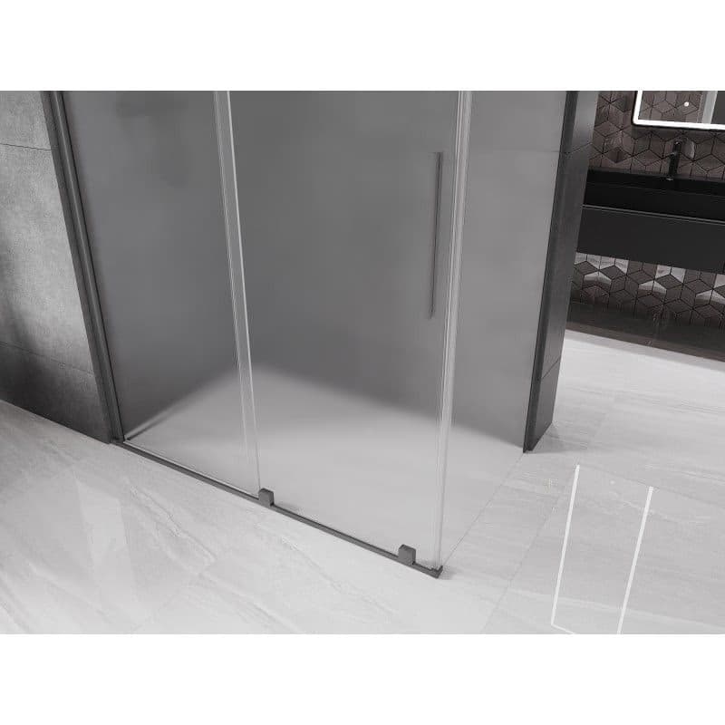MEXEN/S - Velár sprchovací kút, posuvné dvere 130 x 70, dekor, grafit metal 871-130-070-31-95 4