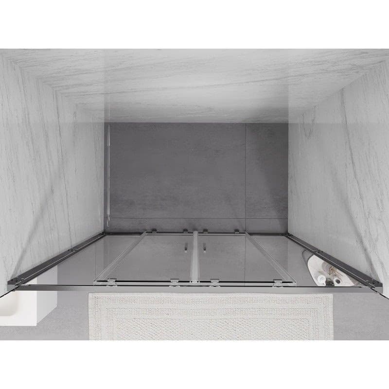 MEXEN/S - Exo dvojité posuvné sprchové dvere 140, transparent, chróm 8152-140-000-01-00 5