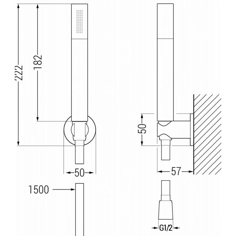 MEXEN/S - Zero SET vaňová batéria s príslušenstvom R70, chróm 7113R70-00 3
