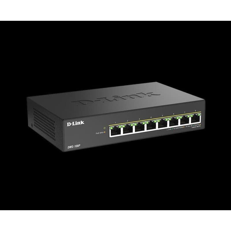 D-Link DMS-108P/E 8-Port 2.5G Multi-Gigabit Unmanaged PoE Switch 2