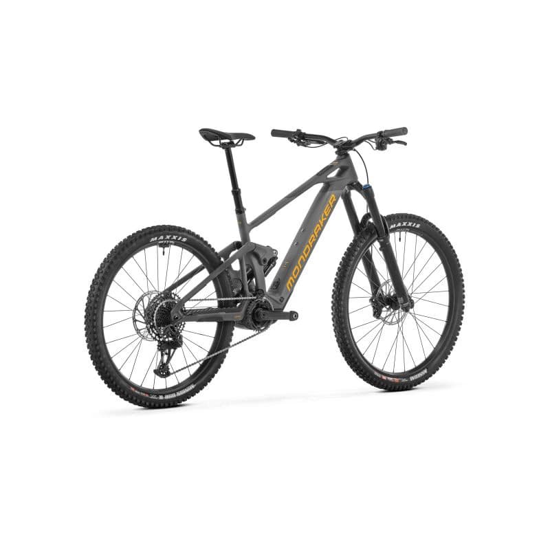 Horský elektrobicykel MONDRAKER Dune Carbon R, nimbus grey obsidian grey dense yellow 3