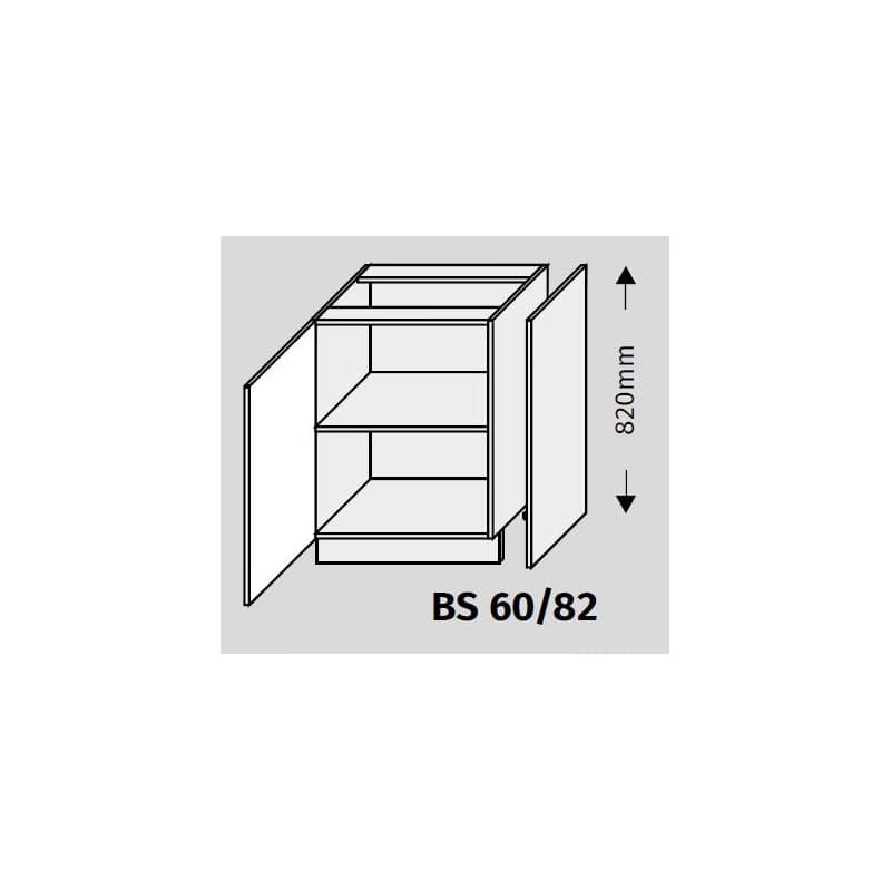 ArtExt Double system BS 60/82 ku kuchynským linkám Farba korpusu: Dub artisan 2