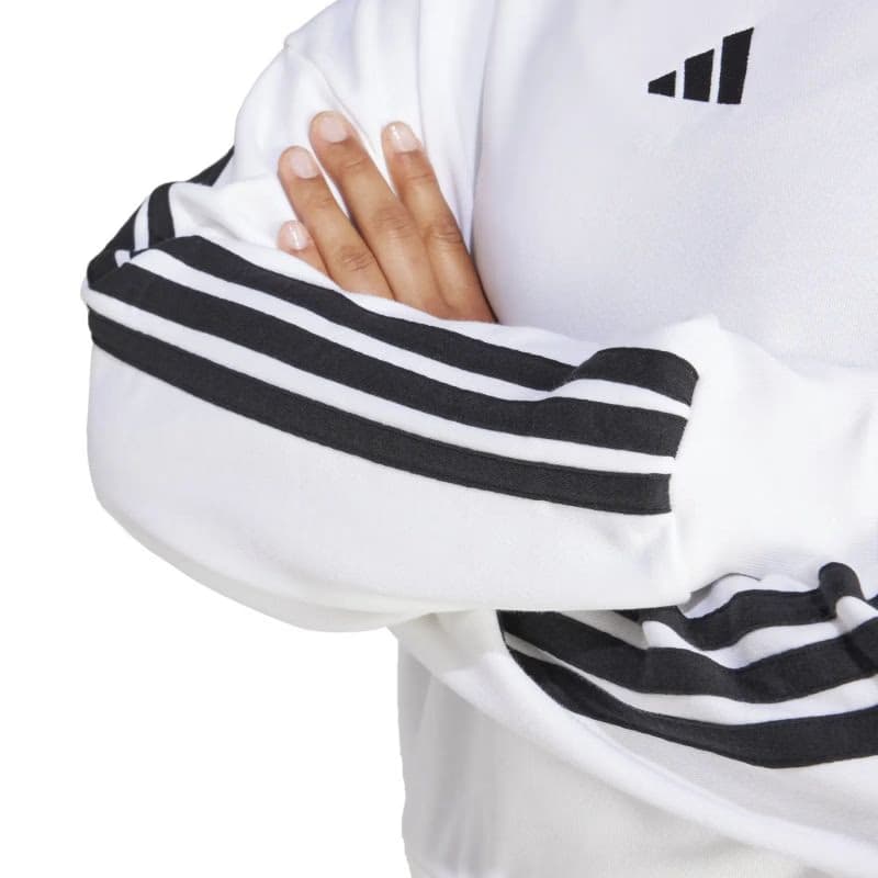 Dámska mikina ADIDAS W 3S FT SWT WHITE BLACK 4
