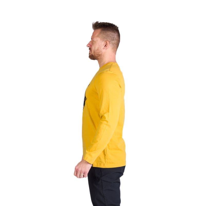Pánske turistické tričko s dlhým rukávom NORTHFINDER CLAIR-314goldenyellow 3