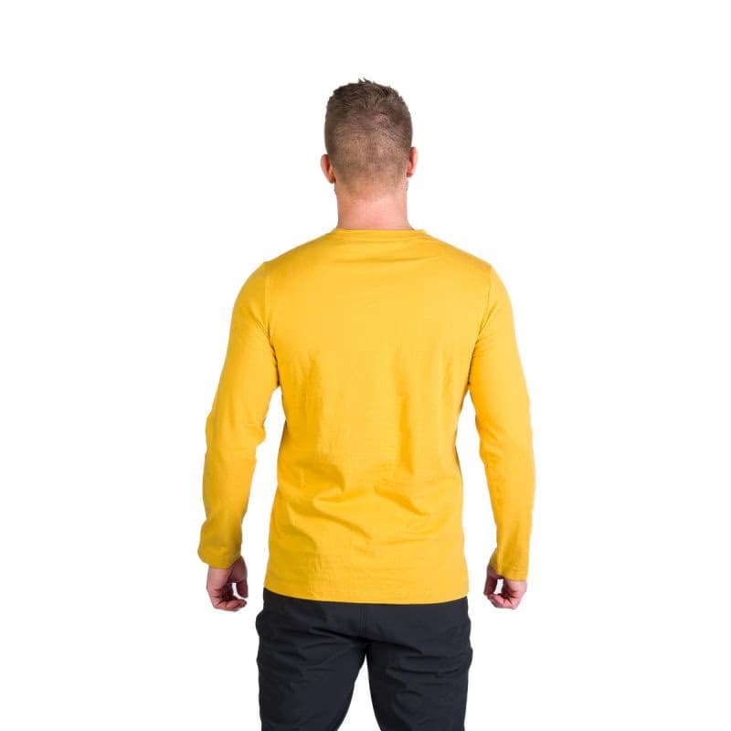 Pánske turistické tričko s dlhým rukávom NORTHFINDER CLAIR-314goldenyellow 4