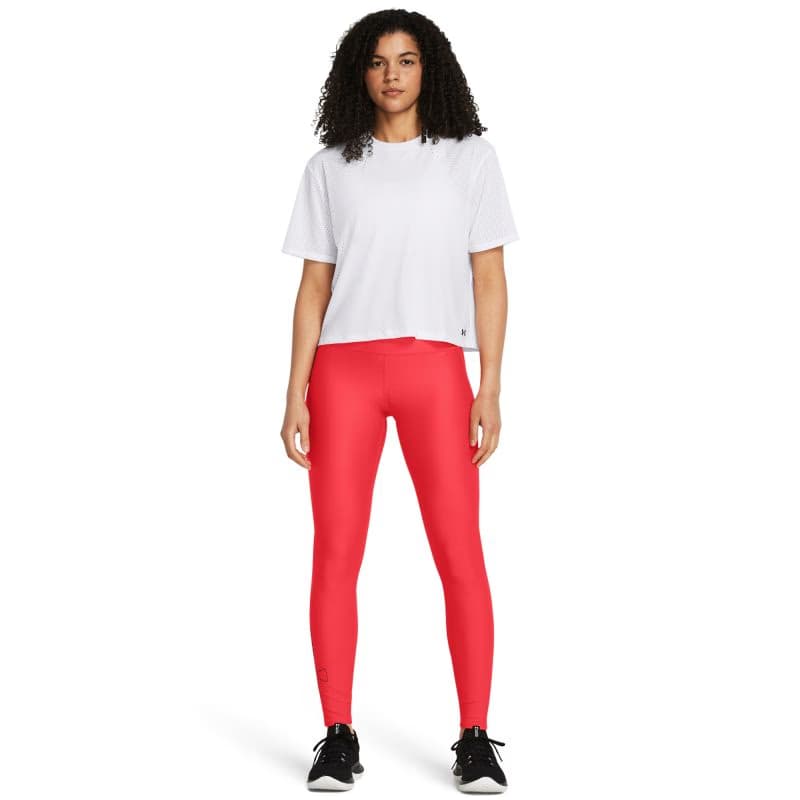 Dámske legíny UNDER ARMOUR Tech Branded Legging-RED 4