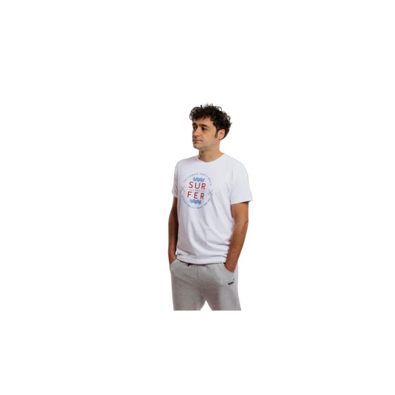 Pánske tričko s krátkym rukávom AUTHORITY T-SURFER M white