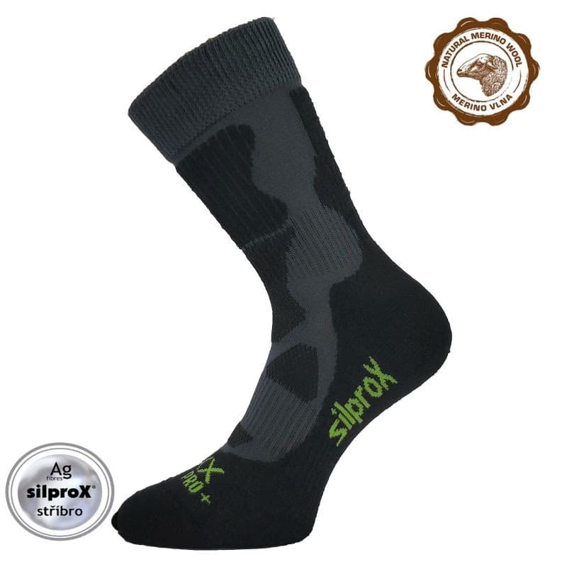 Turistické ponožky VOXX 1 PACK-Etrex-Dark grey 2
