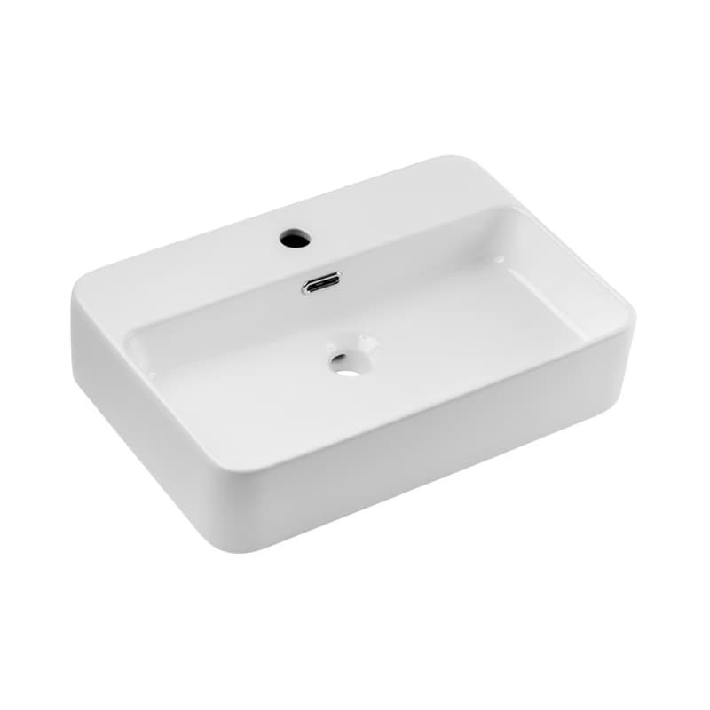 ArtCom Keramické umývadlo TRUST 2 E-6282 | biely lesk 55 cm 1