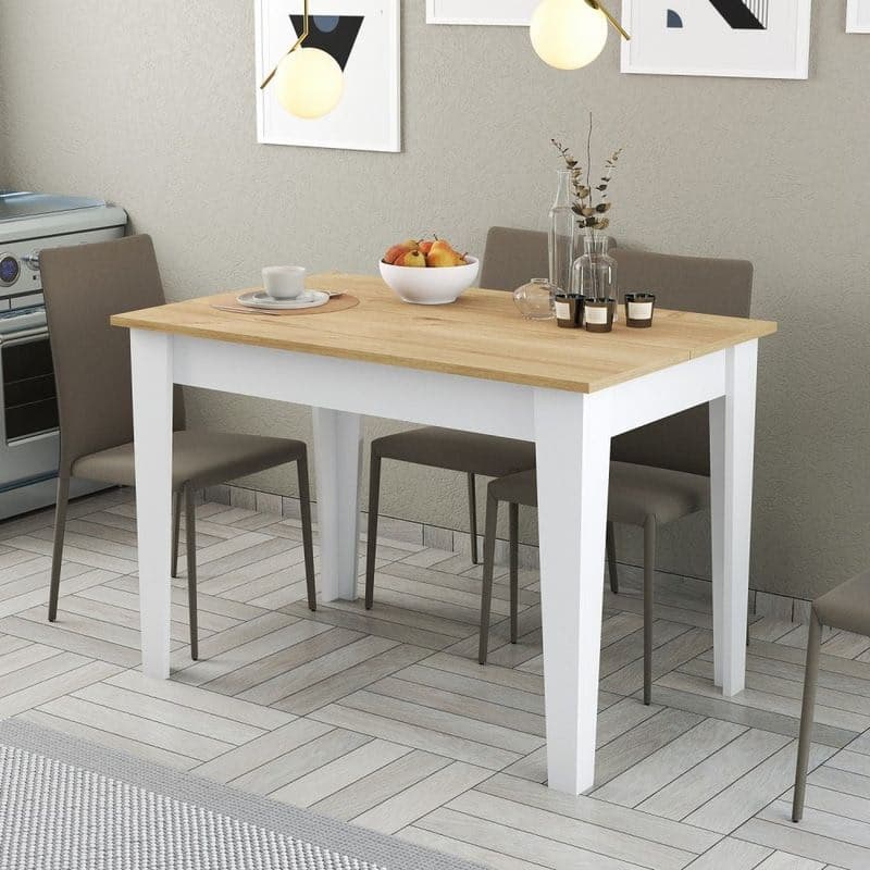 Kuchynský stôl Kiev 512 - White, Oak 1