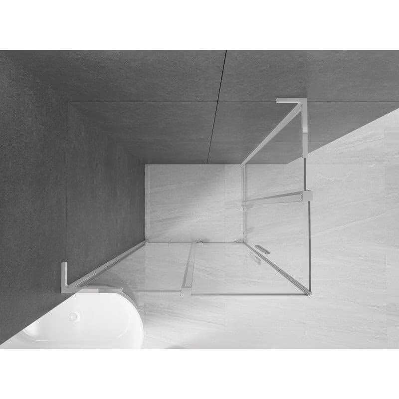 MEXEN/S - Velar L Duo sprchovací kút, posuvné dvere 100 x 90, transparent, chróm 871-100-090-02-03-01 3