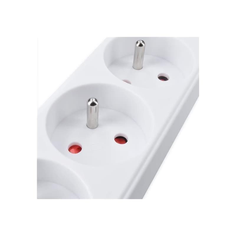 Solight predlžovací prívod 3m, 3 zásuvky, 16A/3680W, PVC, biely 3