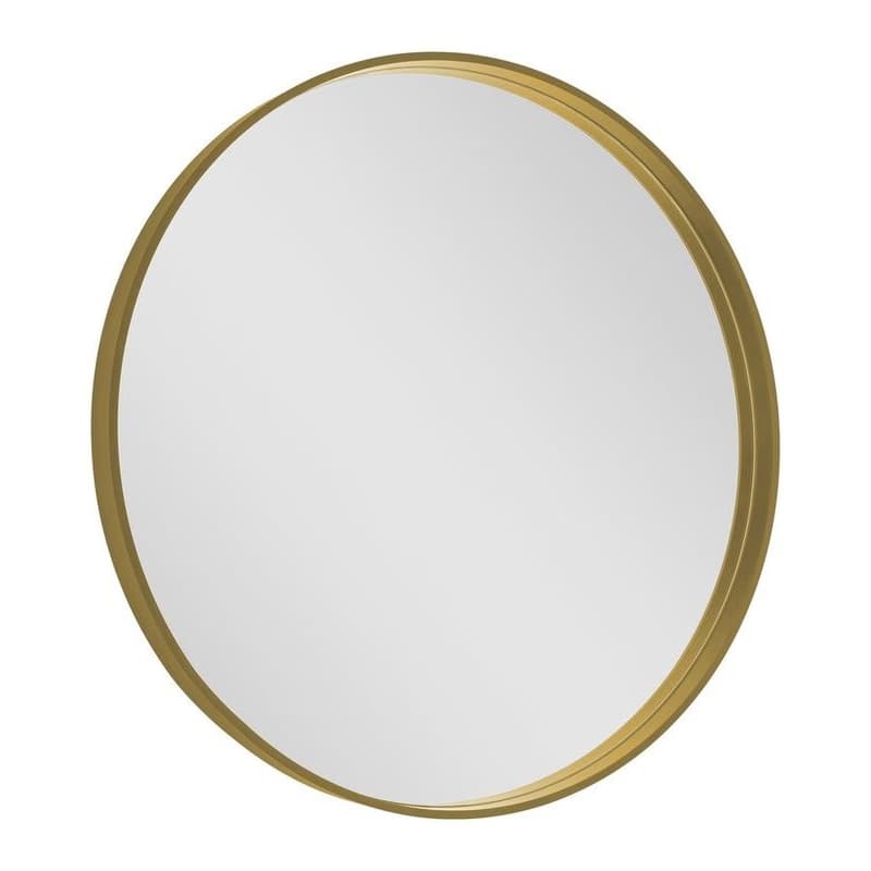SAPHO - NOTION guľaté zrkadlo v ráme, ø 70cm, zlatá mat NT700G