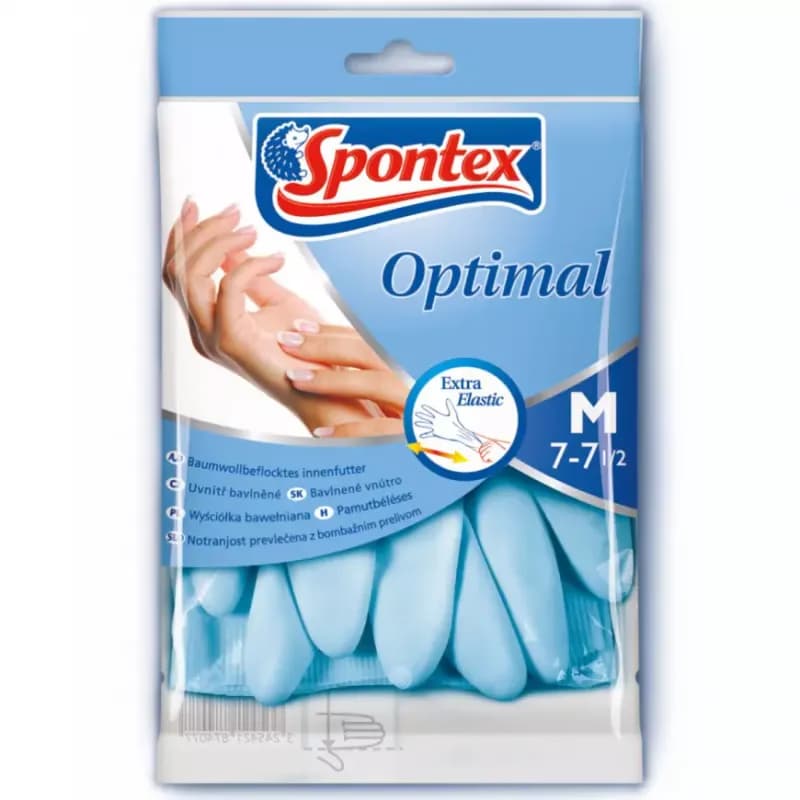 Latexové rukavice Optimal, rozmer: L 1
