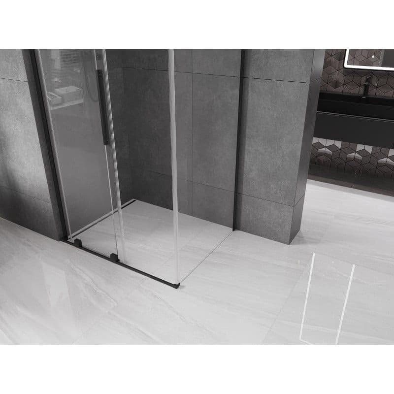 MEXEN/S - Velar L sprchovací kút, posuvné dvere 110 x 70, transparent, čierna 871-110-070-03-70 3