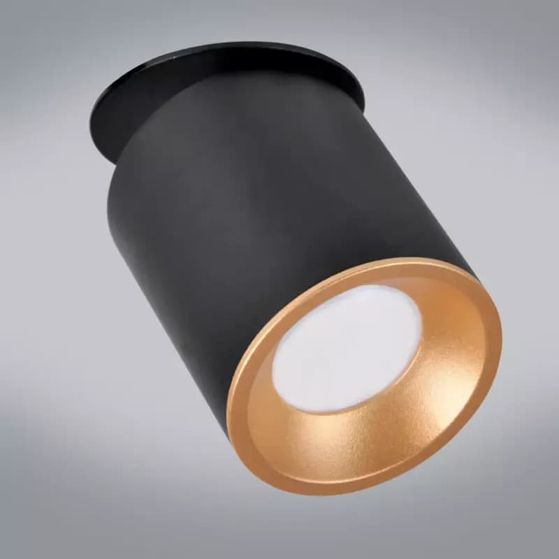 Lampa Haron čierna a zlatá GU10 LW1 1