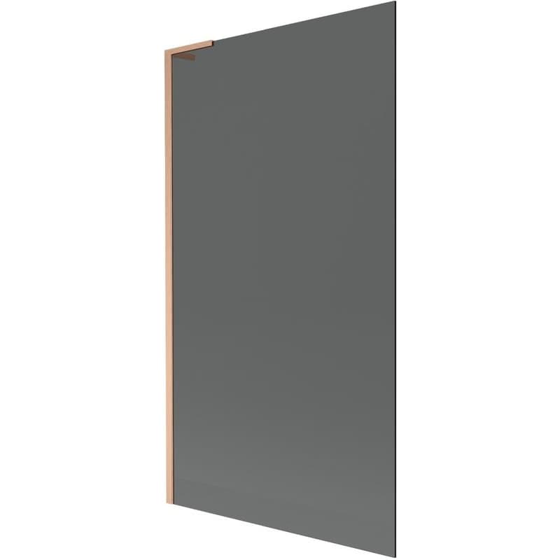 MEXEN/S - Next L vaňová zástena FIX 100 x 150, grafit, meď kartáčovaná 895-100-000-03-40-65