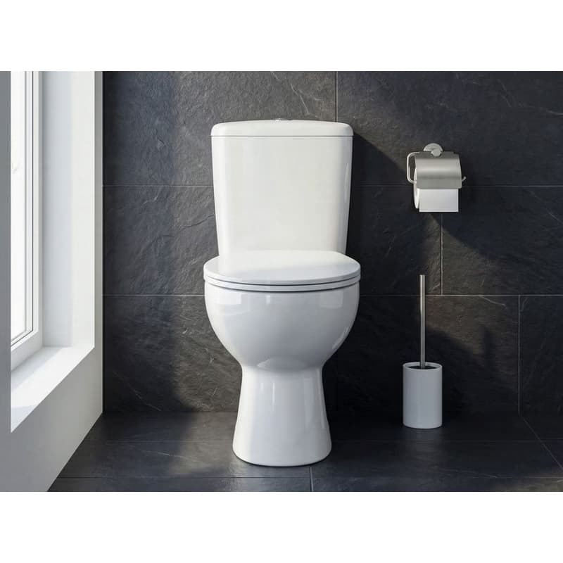 AQUALINE - JOSE WC kombi, dvojité tlačítko 3/6 l, zadný odpad, biela PS8812 4