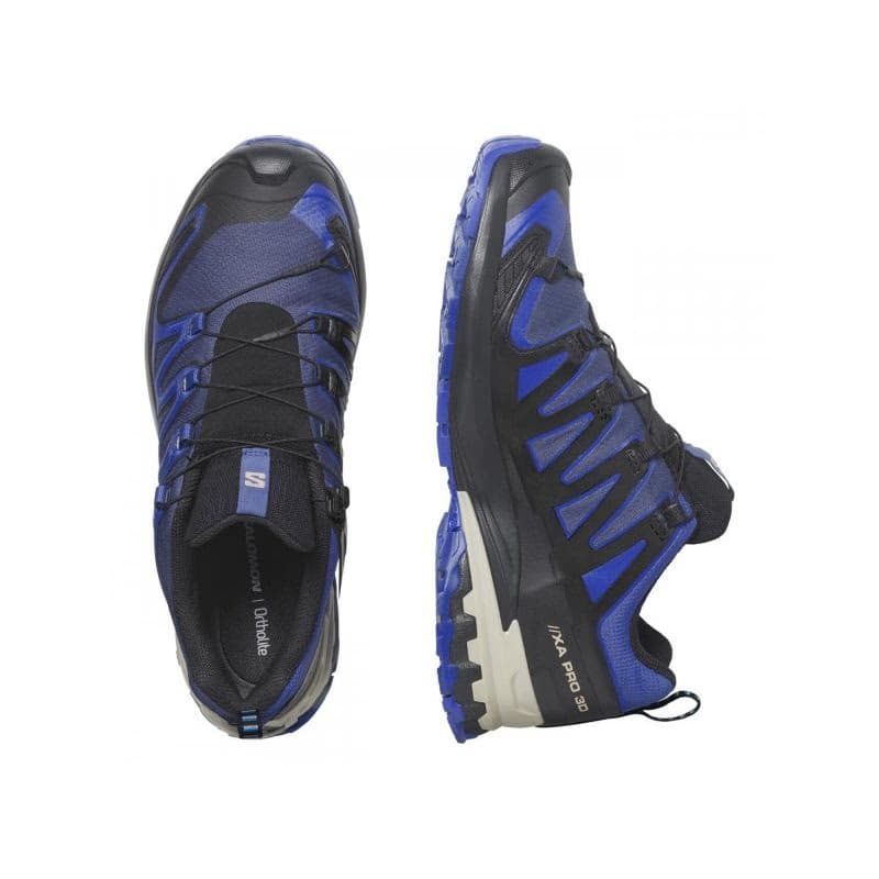 Pánska bežecká trailová obuv SALOMON XA Pro 3D V9 GTX blue print surf the web lapis blue 3