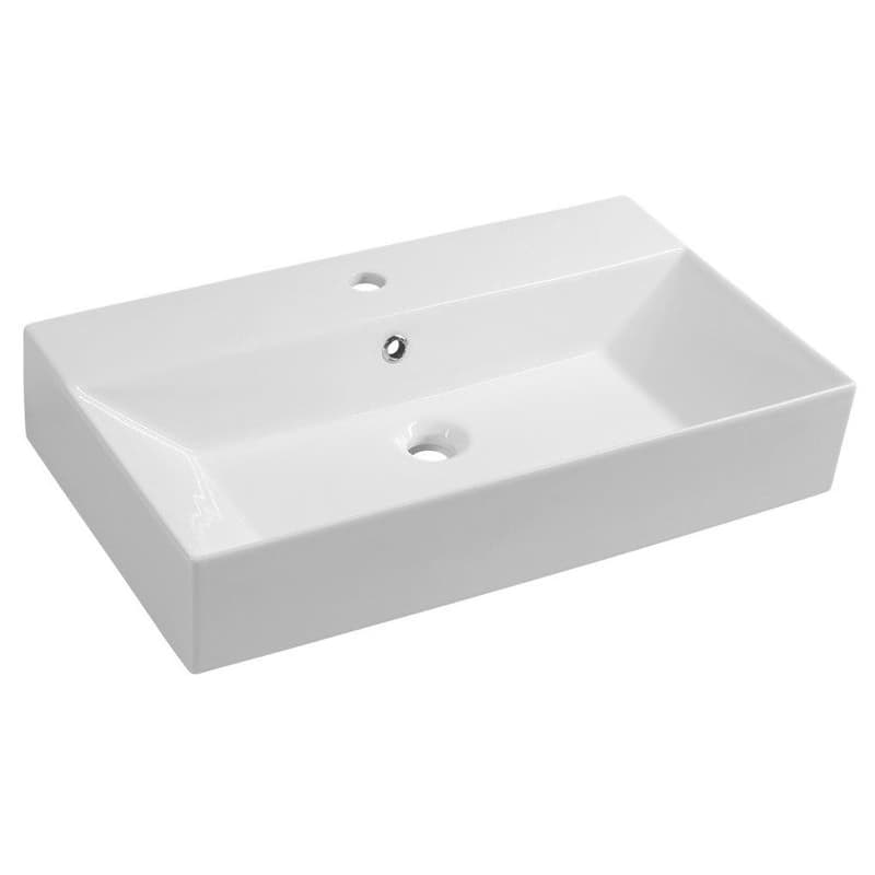 ISVEA - SISTEMA keramické umývadlo 70x42cm, biela 10SF50070