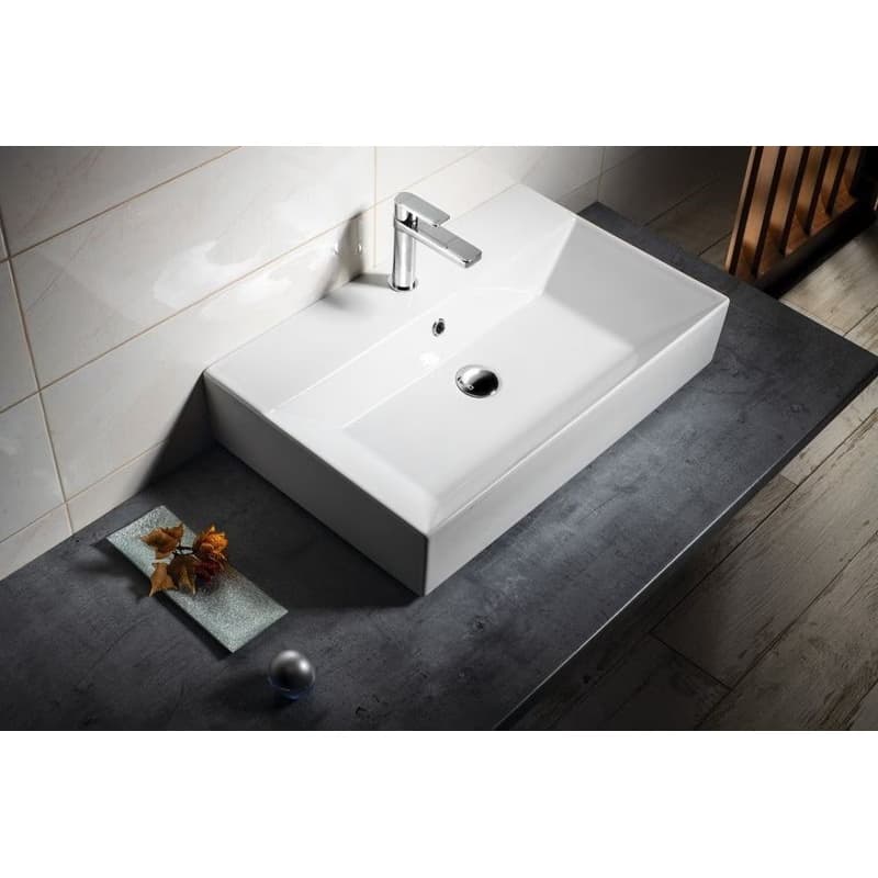 ISVEA - SISTEMA keramické umývadlo 70x42cm, biela 10SF50070 4