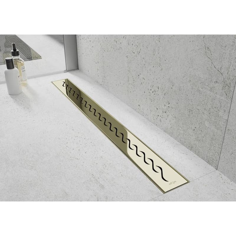 MEXEN/S - Flat M18 odtokový žľab 80 cm zlatý 1523080-15 2