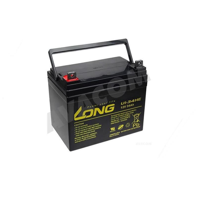 AVACOM Long Batéria 12V 34Ah olovený akumulátor DeepCycle AGM F4