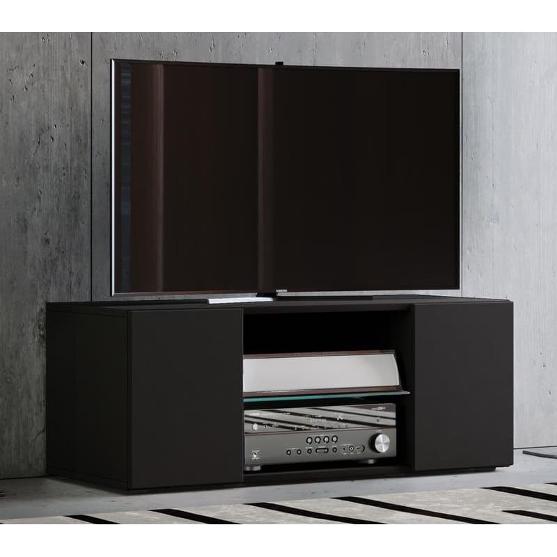 TV stolík VCM "Windoxa Maxi" Strieborný/matné sklo 1