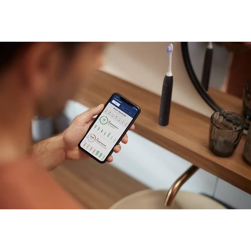 Philips Sonicare 6500 Gentle clean sada elektrických zubných kefiek, 2 kusy, čierna a biela 6