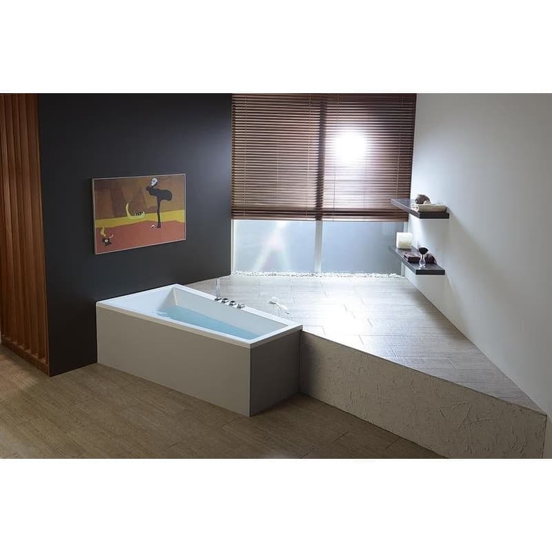 POLYSAN - ANDRA L asymetrická vaňa 180x90x45cm, biela 72872 2