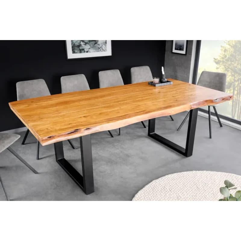 Jedálenský stôl ATHAMÁS akácia 5 cm Dekorhome 1