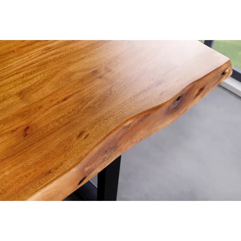 Jedálenský stôl ATHAMÁS akácia 5 cm Dekorhome 4
