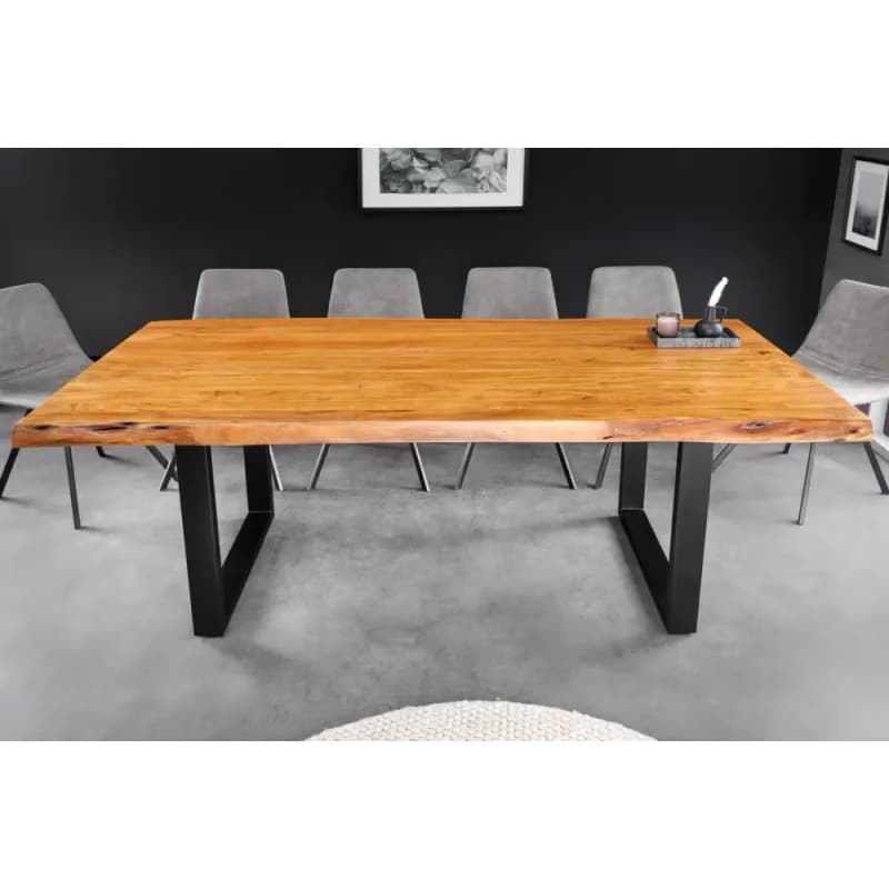 Jedálenský stôl ATHAMÁS akácia 5 cm Dekorhome 6