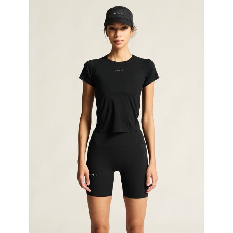 Dámske tréningové tričko s krátkym rukávom CRAFT T-Shirt Hypervent Cropped 2