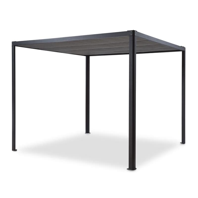 Blumfeldt Pantheon RemoteShade, pergola, motorizovaná strecha, 3 x 3 m, 280 g/m², sivá 1
