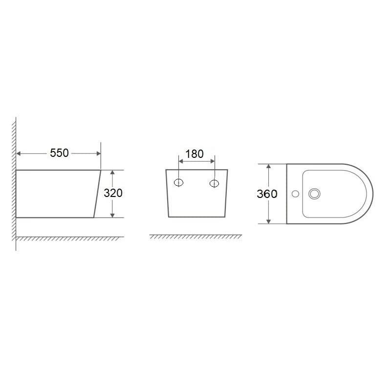 HOPA - Závesný bidet OVALE BASSO II OLKLT1003F 3