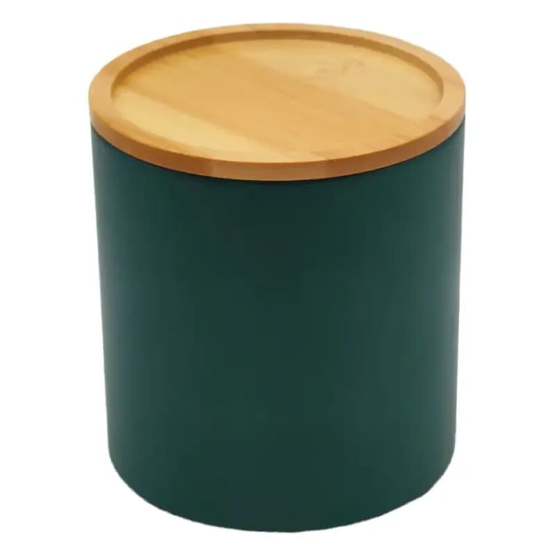 Kontajner s bambusovým vekom FTC700-B dark green ø11x12,2 cm