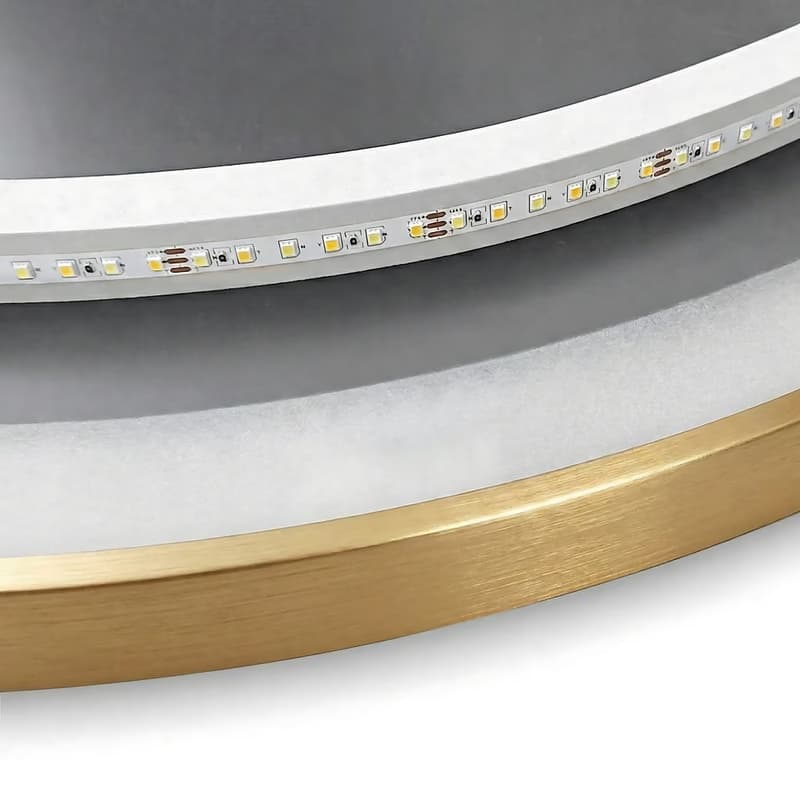 REA - Zrkadlo LED 90cm MMJ BRUSH ROSE GOLD HOM-05510 3