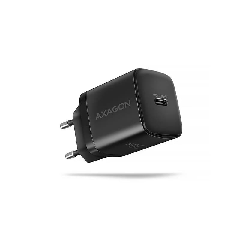 AXAGON ACU-PD20, nabíjačka do siete 20W, 1x port USB-C, PD3.0/PPS/QC4+/AFC/Apple, čierna 1
