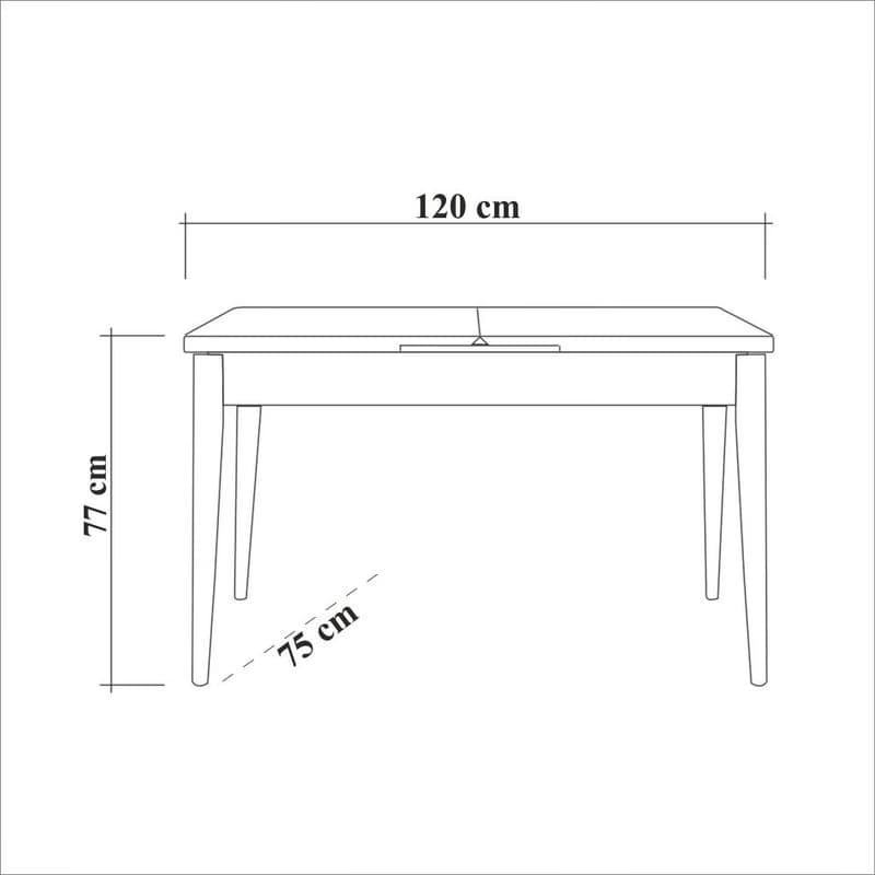 Extendable Dining Table Oliver Open - Karina White 3