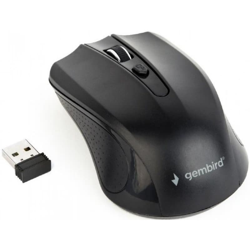 GEMBIRD myš MUSW-4B-04, čierna, bezdrôtová, USB nano receiver 5