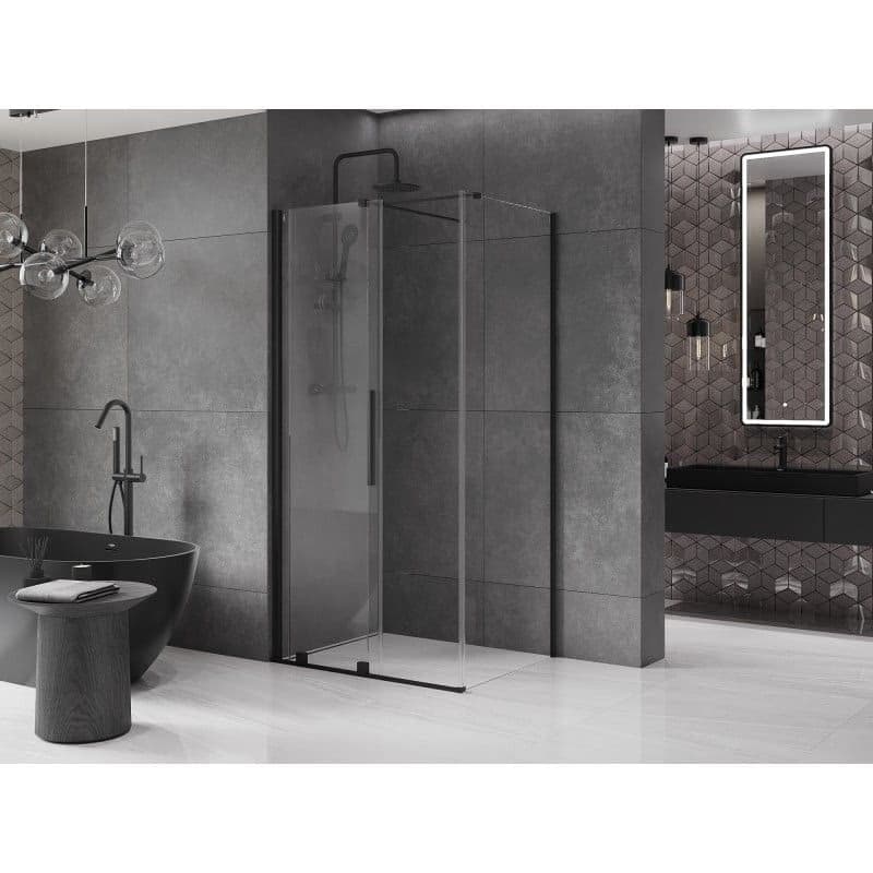 MEXEN/S - Velár sprchovací kút 120 x 75, transparent, čierna 871-120-075-01-70 3