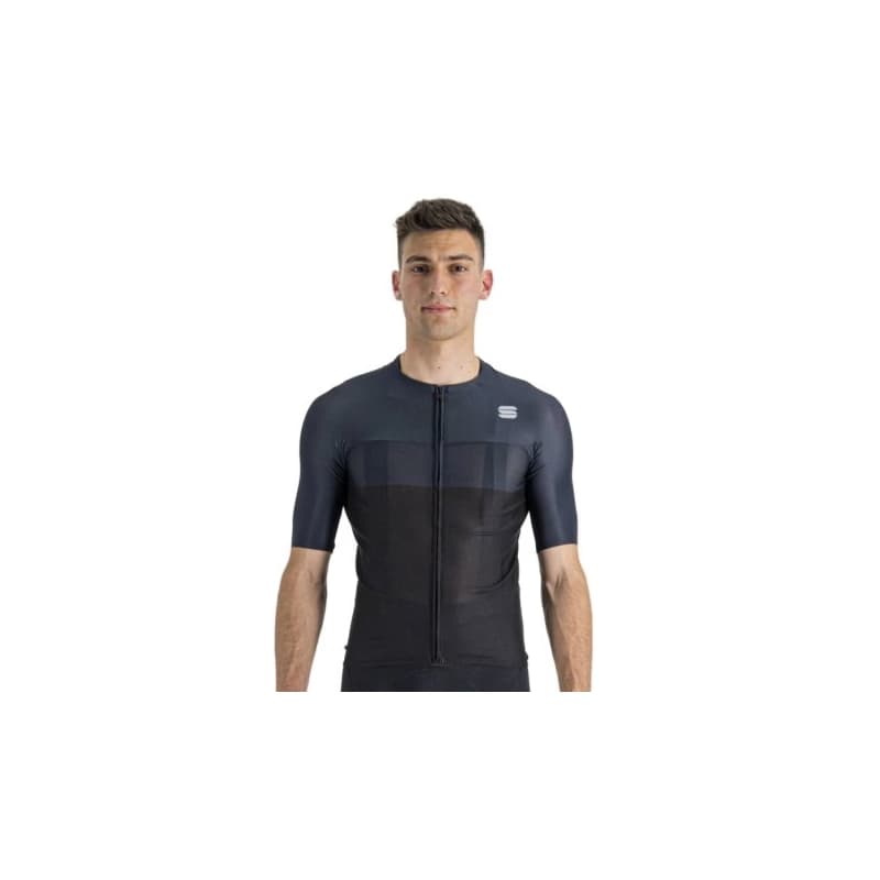 Pánsky cyklistický dres s krátkym rukávom SPORTFUL Light pro jersey, black galaxy blue