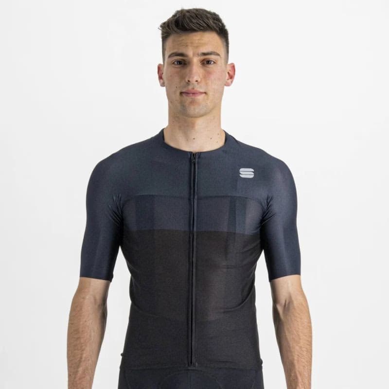 Pánsky cyklistický dres s krátkym rukávom SPORTFUL Light pro jersey, black galaxy blue 2